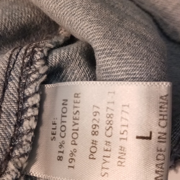 Gilli Washed Denim Mini Skirt with Tie Belt in Size L  (NWT) - Picture 10 of 10